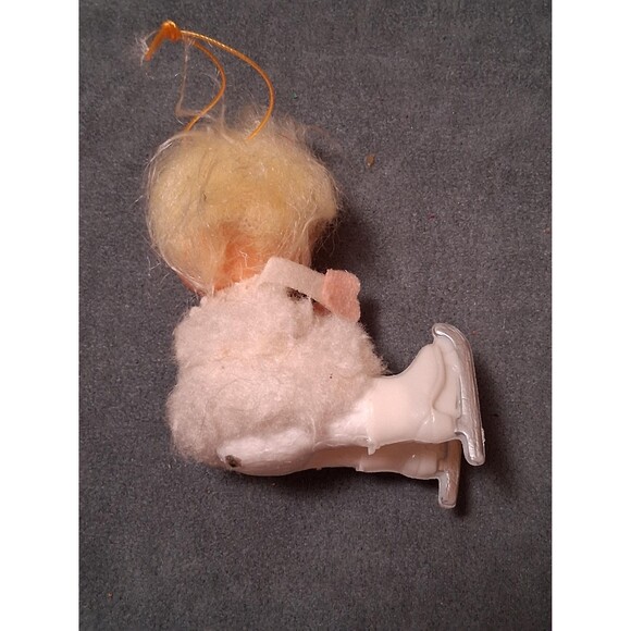 Vintage Mod Christmas Ice Skater Girl Ornament - Picture 3 of 4